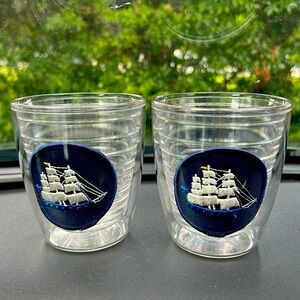 Pair of Tervis tumblers with sailboat design